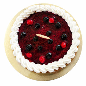 Cheesecake horneado de arándanos